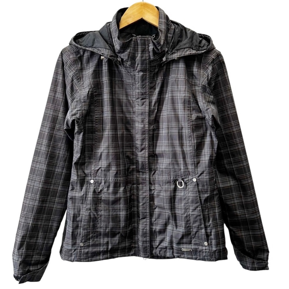 Ariat | Classic Plaid Water-Repellent Equestrian Windbreaker Removable Hood